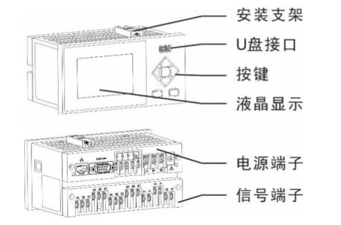 迷你型無(wú)紙記錄儀結(jié)構(gòu)圖
